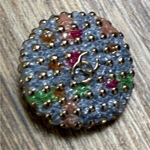 Chanel Multicolor Button